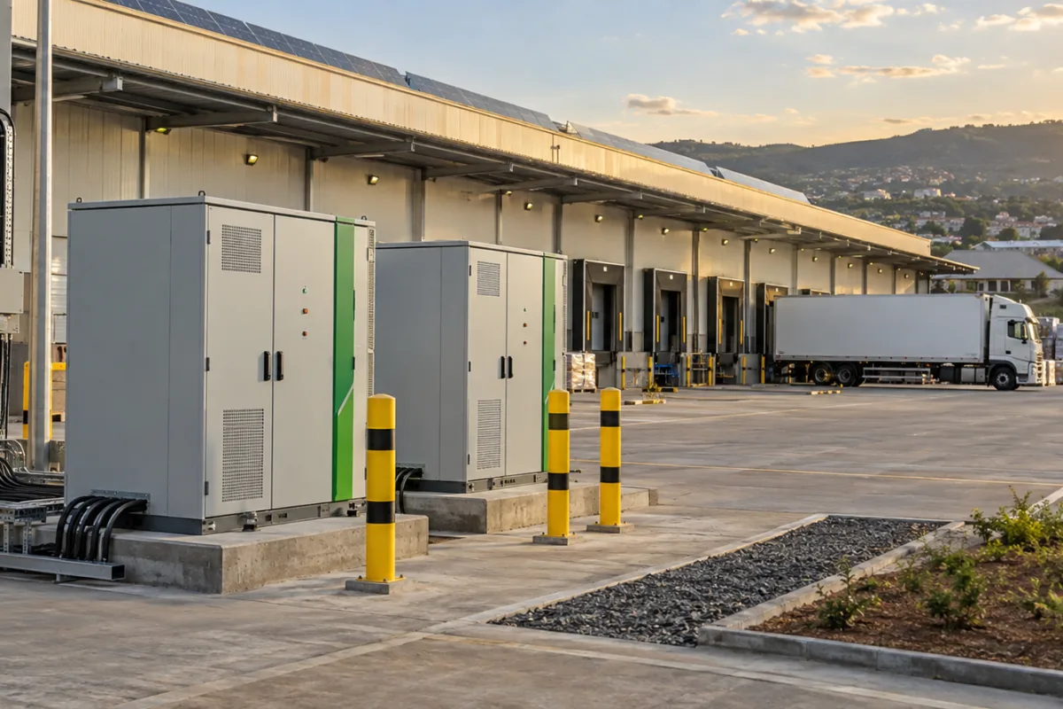 Small commercial battery storage for essential loads